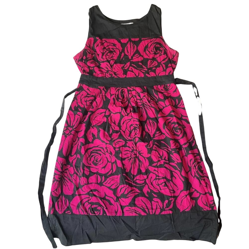Motherhood Maternity Women Dress S Pink Floral Fit & Flare Sleeveless